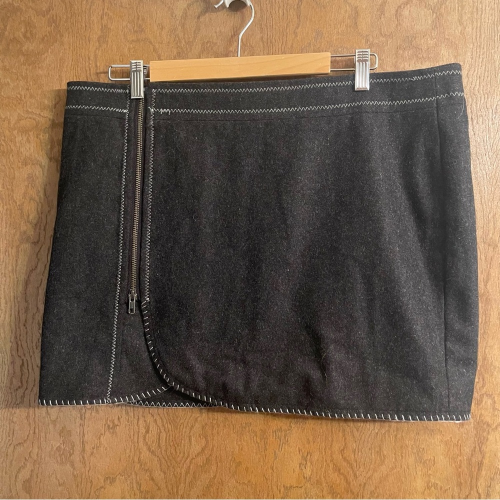 Purnell Wool Side Zip‎ Mini Skirt Size 12